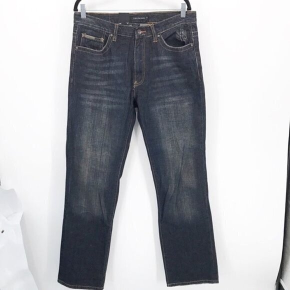 Calvin Klein Low Riserelaxed fit Darker Wash Men's Jeans33 X 32